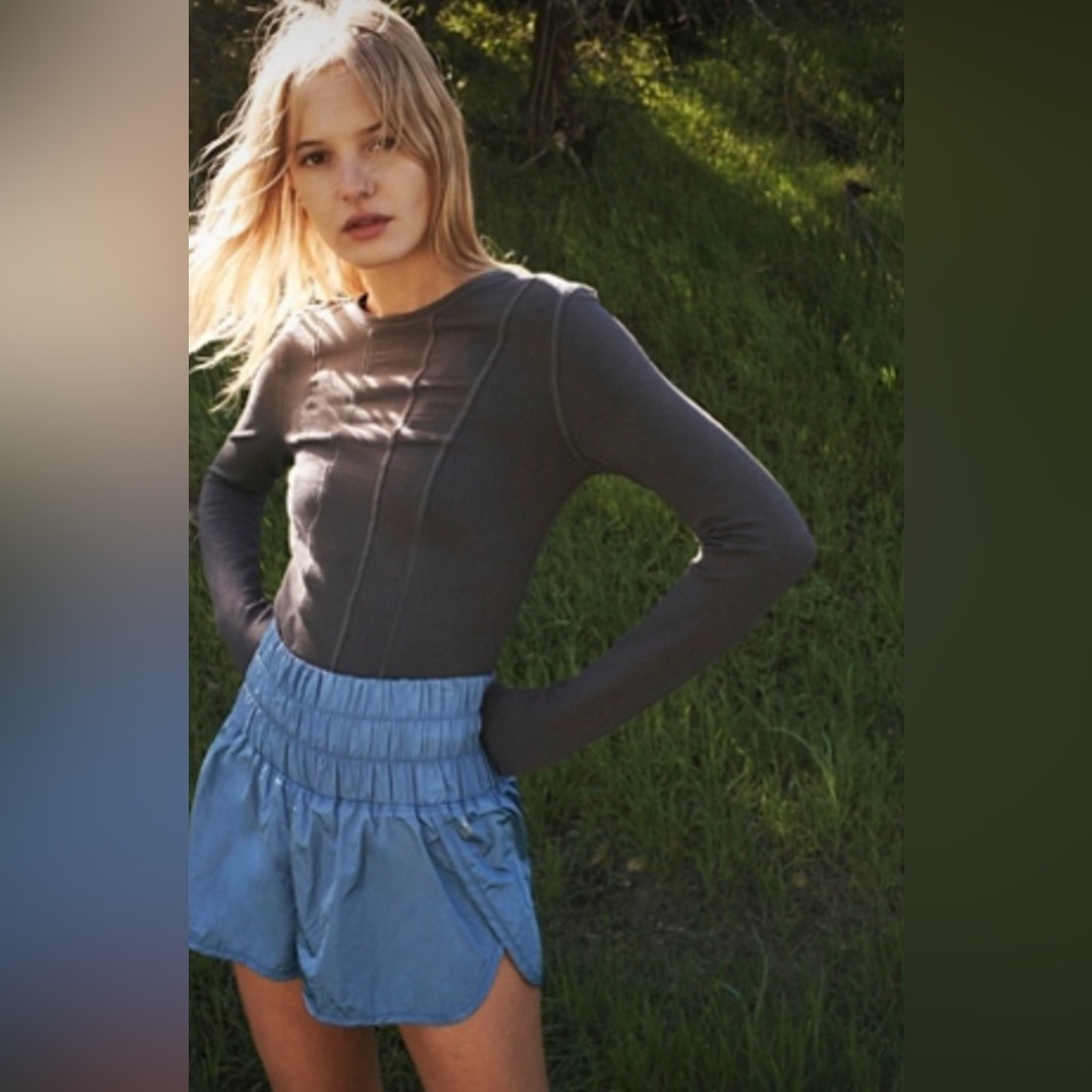 Free People The Way Home Shorts BLUESTONE